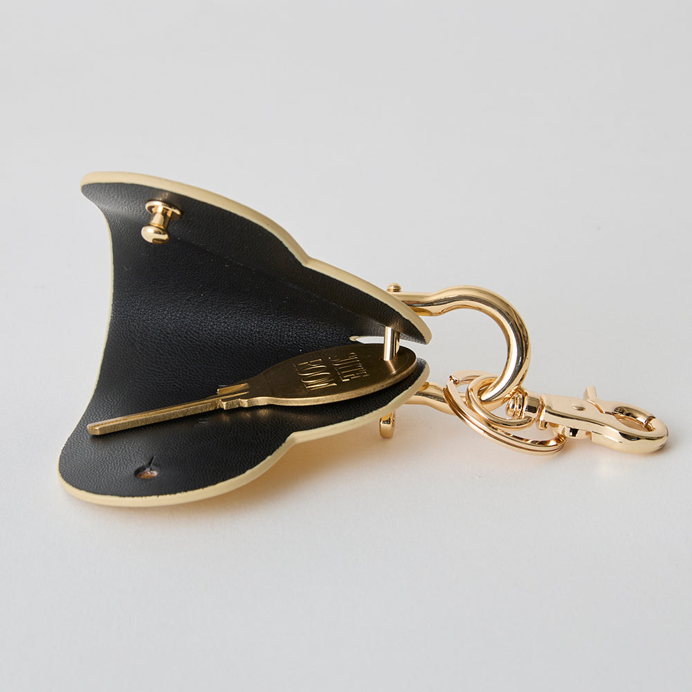 HASHIBAMI 【Ha-2504-070 ハート型 メタリック スマートキーリング