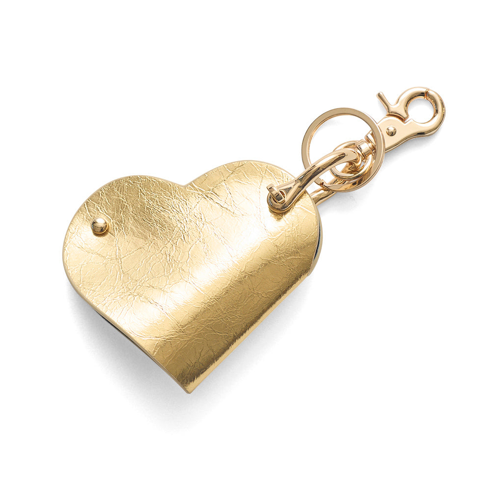 HASHIBAMI 【Ha-2504-070 ハート型 メタリック スマートキーリング