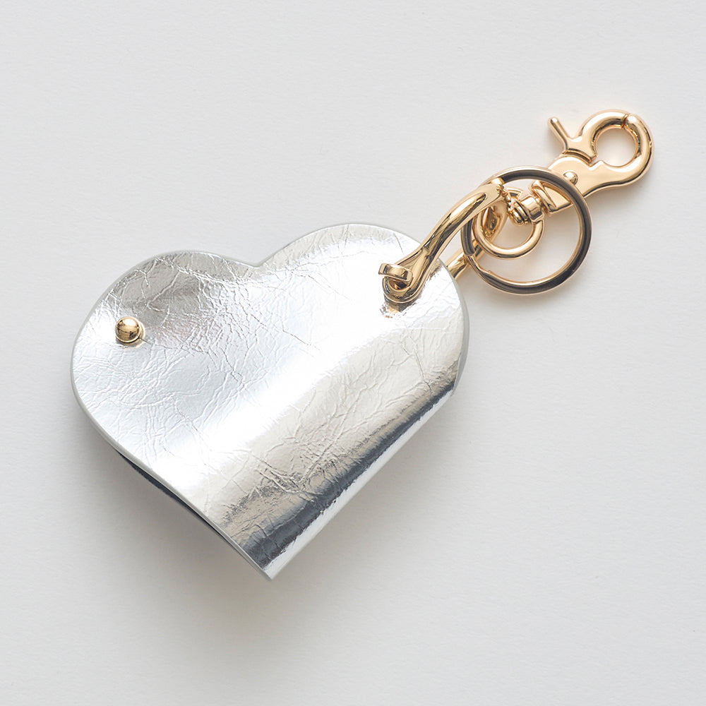HASHIBAMI 【Ha-2504-070 ハート型 メタリック スマートキーリング