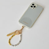 HASHIBAMI【Ha-2504-076 ヘマタイト スター スマホハンドストラップ】ミックス
