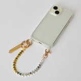 HASHIBAMI【Ha-2504-076 ヘマタイト スター スマホハンドストラップ】ミックス