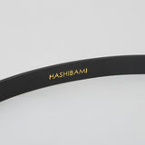 HASHIBAMI【Ha-2504-081 エイチビー エナメル 15mm レザーベルト】ブラック