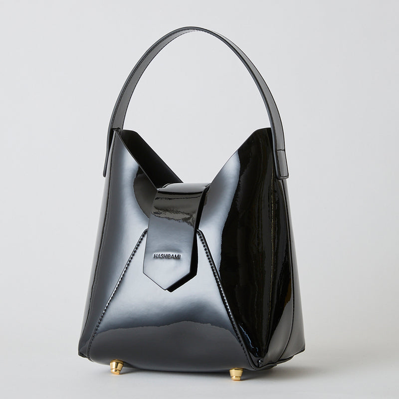 【美品】 HASHIBAMI ハンドバッグ ブラック セレモニー 黒 カラー 美品】 HASHIBAMI ハンドバッグ ブラック セレモニー 黒 カラー