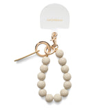 ◆CORRECT限定◆HASHIBAMI【Ha-2504-093 マット 丸玉 スマホハンドストラップ】ベージュ