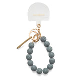 ◆CORRECT限定◆HASHIBAMI【Ha-2504-093 マット 丸玉 スマホハンドストラップ】ミッドグレー