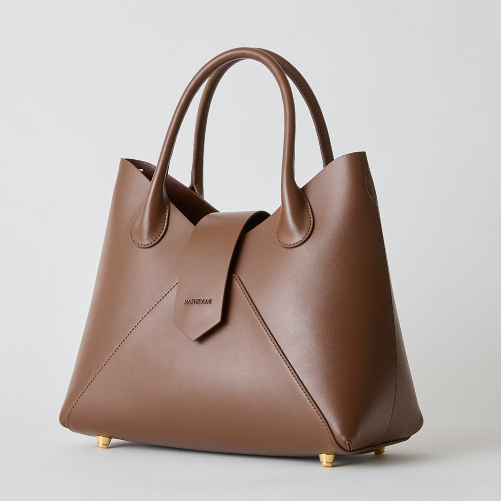 HASHIBAMI【Ha-2504-100 フェズ ハンドバッグ】ダークブラウン