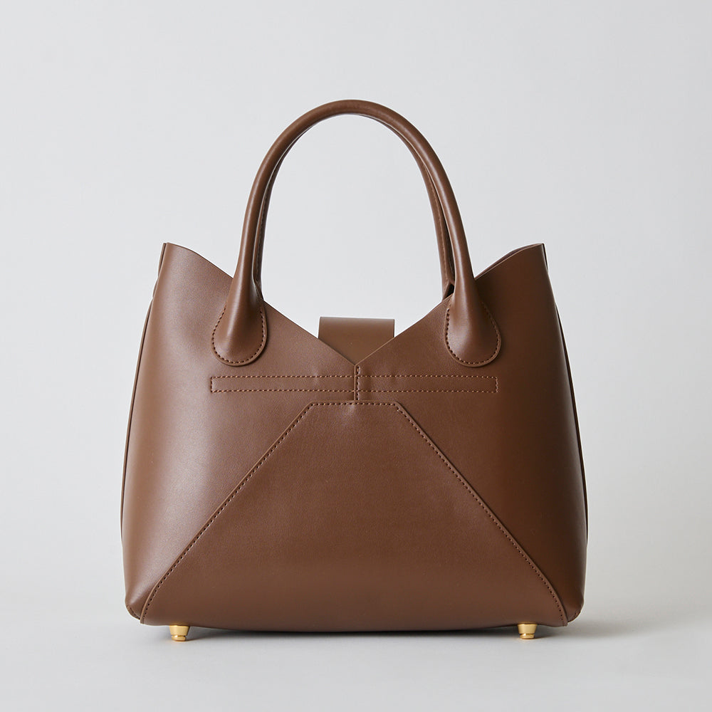 HASHIBAMI【Ha-2504-100 フェズ ハンドバッグ】ダークブラウン