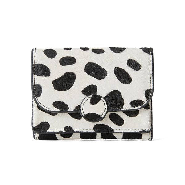 ◆CORRECT限定◆HASHIBAMI【Ha-2504-107 カウヘア― 三つ折り財布】ダルメシアン