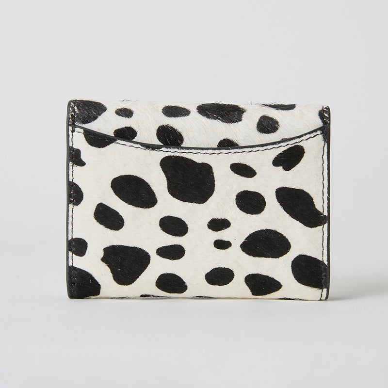 ◆CORRECT限定◆HASHIBAMI【Ha-2504-107 カウヘア― 三つ折り財布】ダルメシアン