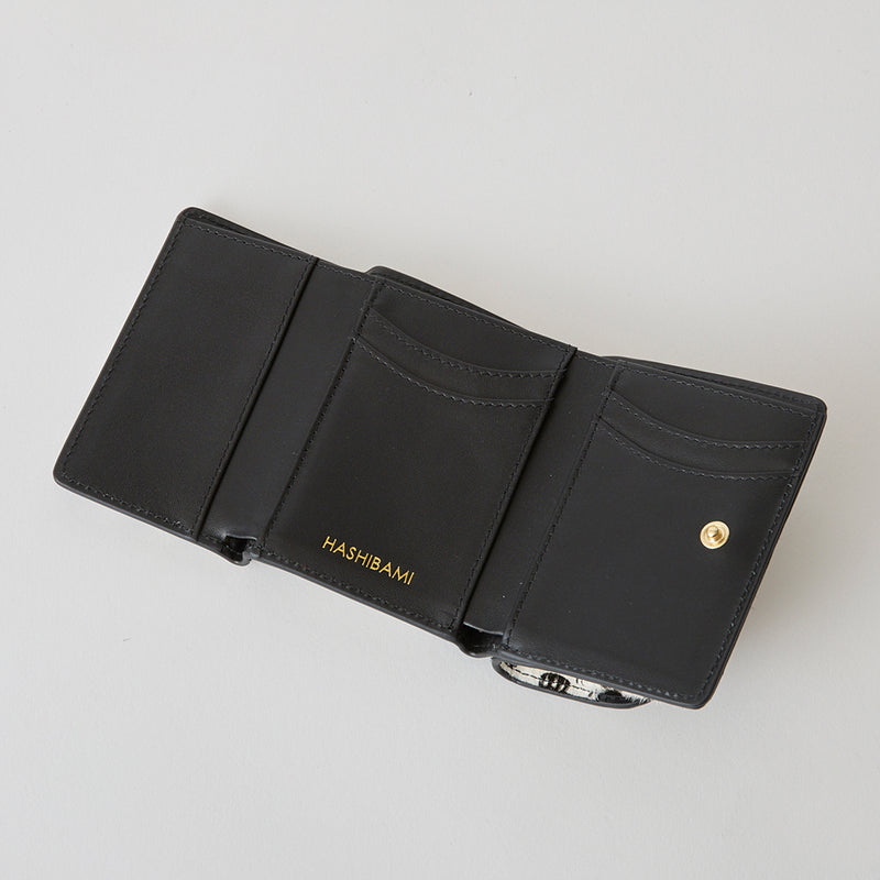 ◆CORRECT限定◆HASHIBAMI【Ha-2504-107 カウヘア― 三つ折り財布】ダルメシアン