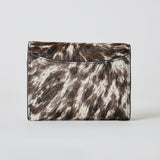 ◆CORRECT限定◆HASHIBAMI【Ha-2504-107 カウヘア― 三つ折り財布】セピア