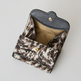 ◆CORRECT限定◆HASHIBAMI【Ha-2504-107 カウヘア― 三つ折り財布】セピア