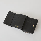 ◆CORRECT限定◆HASHIBAMI【Ha-2504-107 カウヘア― 三つ折り財布】セピア