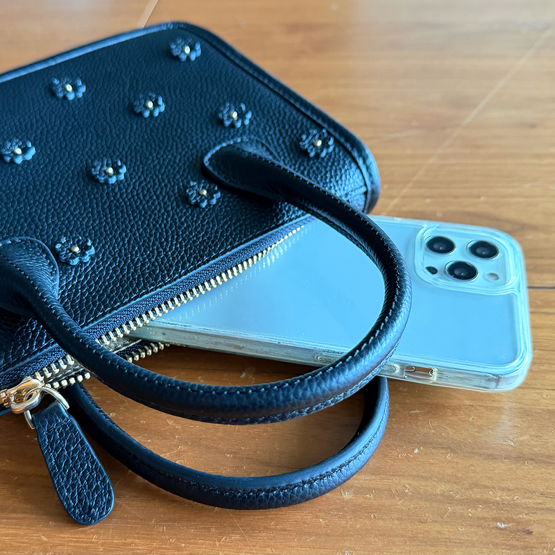 ◆CORRECT限定◆HASHIBAMI【Ha-2504-112 スモールフラワー ポシェット】ブラック