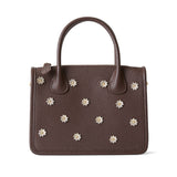 ◆CORRECT限定◆HASHIBAMI【Ha-2504-112 スモールフラワー ポシェット】ダークブラウン