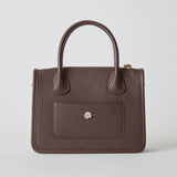 ◆CORRECT限定◆HASHIBAMI【Ha-2504-112 スモールフラワー ポシェット】ダークブラウン