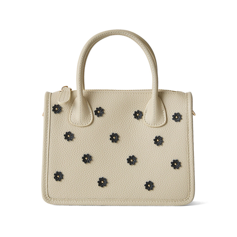 ◆CORRECT限定◆HASHIBAMI【Ha-2504-112 スモールフラワー ポシェット】エクリュ