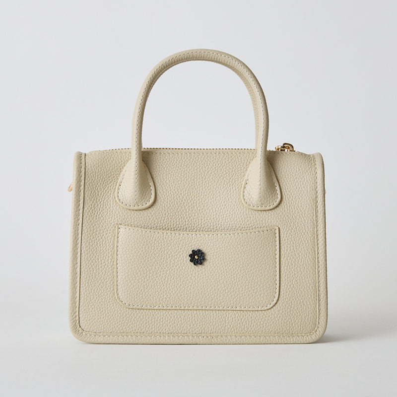 ◆CORRECT限定◆HASHIBAMI【Ha-2504-112 スモールフラワー ポシェット】エクリュ