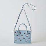 ◆CORRECT限定◆HASHIBAMI【Ha-2504-112 スモールフラワー ポシェット】ペールブルー