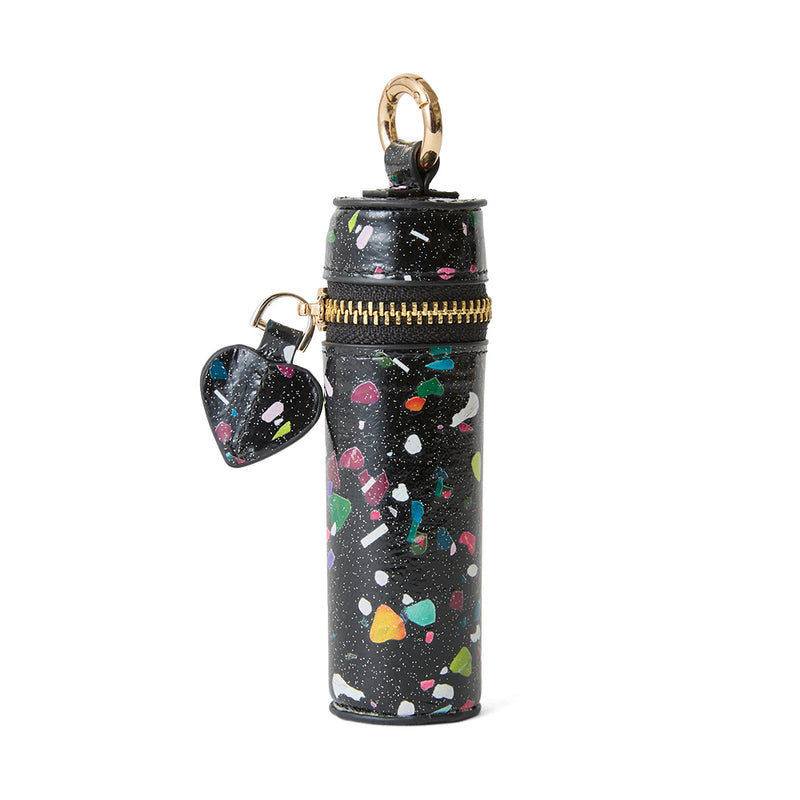 ◆CORRECT限定◆HASHIBAMI【Ha-2504-115 グリント ZIP リップチャーム】ブラックミックス