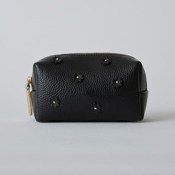 ◆CORRECT限定◆HASHIBAMI【Ha-2506-004 スモールフラワー ポーチ】ブラック