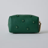 ◆CORRECT限定◆HASHIBAMI【Ha-2506-004 スモールフラワー ポーチ】ボトルグリーン