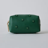 ◆CORRECT限定◆HASHIBAMI【Ha-2506-004 スモールフラワー ポーチ】ボトルグリーン