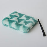 ◆CORRECT限定◆HASHIBAMI【Ha-2506-801 柄ムートン ポーチ】グリーン