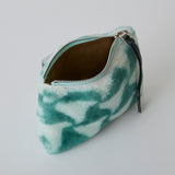 ◆CORRECT限定◆HASHIBAMI【Ha-2506-801 柄ムートン ポーチ】グリーン