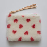 ◆CORRECT限定◆HASHIBAMI【Ha-2506-801 柄ムートン ポーチ】ホワイト