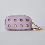 ◆CORRECT限定◆HASHIBAMI【Ha-2506-810 フラワーハトメ キーリング付き ポーチ】ラベンダー