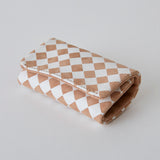 ◆CORRECT限定◆HASHIBAMI【Ha-2506-812 チェック柄 アクセサリーポーチ】ベージュ