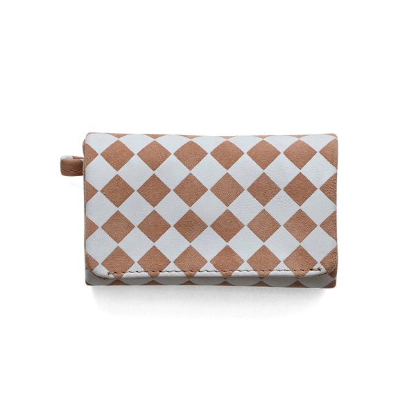 ◆CORRECT限定◆HASHIBAMI【Ha-2506-812 チェック柄 アクセサリーポーチ】ベージュ