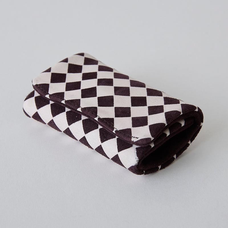 ◆CORRECT限定◆HASHIBAMI【Ha-2506-812 チェック柄 アクセサリーポーチ】チェリー