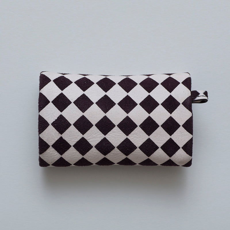 ◆CORRECT限定◆HASHIBAMI【Ha-2506-812 チェック柄 アクセサリーポーチ】チェリー