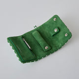 ◆CORRECT限定◆HASHIBAMI【Ha-2506-812 チェック柄 アクセサリーポーチ】グリーン