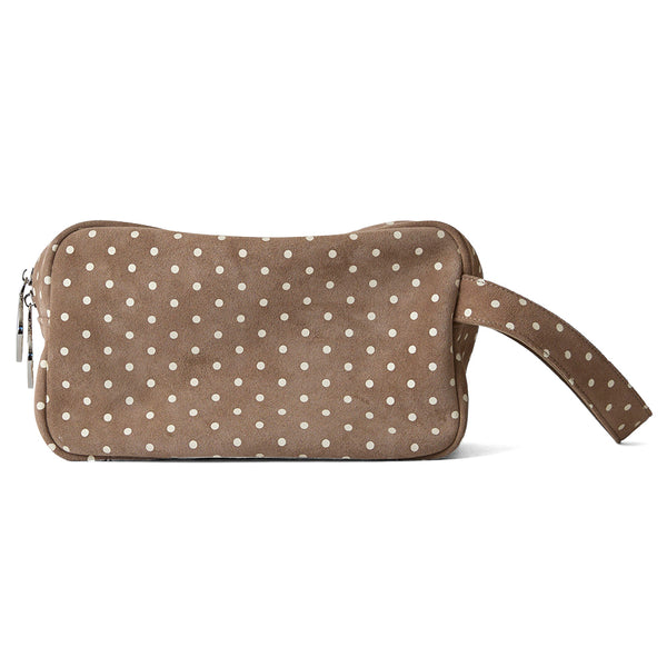 ◆CORRECT限定◆HASHIBAMI【Ha-2506-813 柄スエード ポーチクラッチ】グレーベージュ