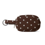 ◆CORRECT限定◆HASHIBAMI【Ha-2506-814 柄スエードミニポーチキーリング】ダークブラウン