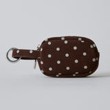 ◆CORRECT限定◆HASHIBAMI【Ha-2506-814 柄スエードミニポーチキーリング】ダークブラウン