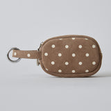 ◆CORRECT限定◆HASHIBAMI【Ha-2506-814 柄スエードミニポーチキーリング】グレーベージュ