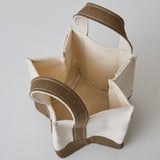 HASHIBAMI【Ha-2506-815 星底 キャンバスバッグ】グレーベージュ