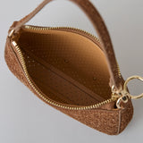 ◆CORRECT限定◆HASHIBAMI【Ha-2506-823 スエードパンチング ポーチポシェット】ブラウン