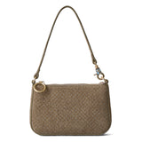 ◆CORRECT限定◆HASHIBAMI【Ha-2506-823 スエードパンチング ポーチポシェット】グレーベージュ