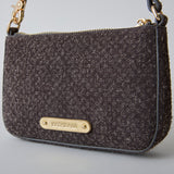 ◆CORRECT限定◆HASHIBAMI【Ha-2506-823 スエードパンチング ポーチポシェット】ミッドグレー