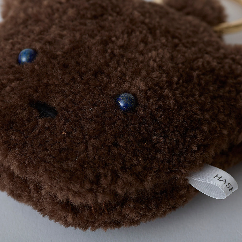 HASHIBAMI【Ha-2506-824 ぬいぐるみ クマチャーム】ダークブラウン