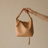 HASHIBAMI【Ha-2509-602 クシュクシュ ワンショルダー】 ブラウン