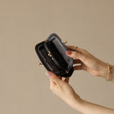 HASHIBAMI 【Ha-2509-608 親子口金 くるみウォレット】ブラック