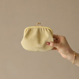 HASHIBAMI 【Ha-2509-608 親子口金 くるみウォレット】ペールイエロー