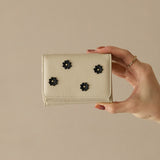 《予約商品》HASHIBAMI 【Ha-2509-606 スモールフラワー ミニウォレット】エクリュ