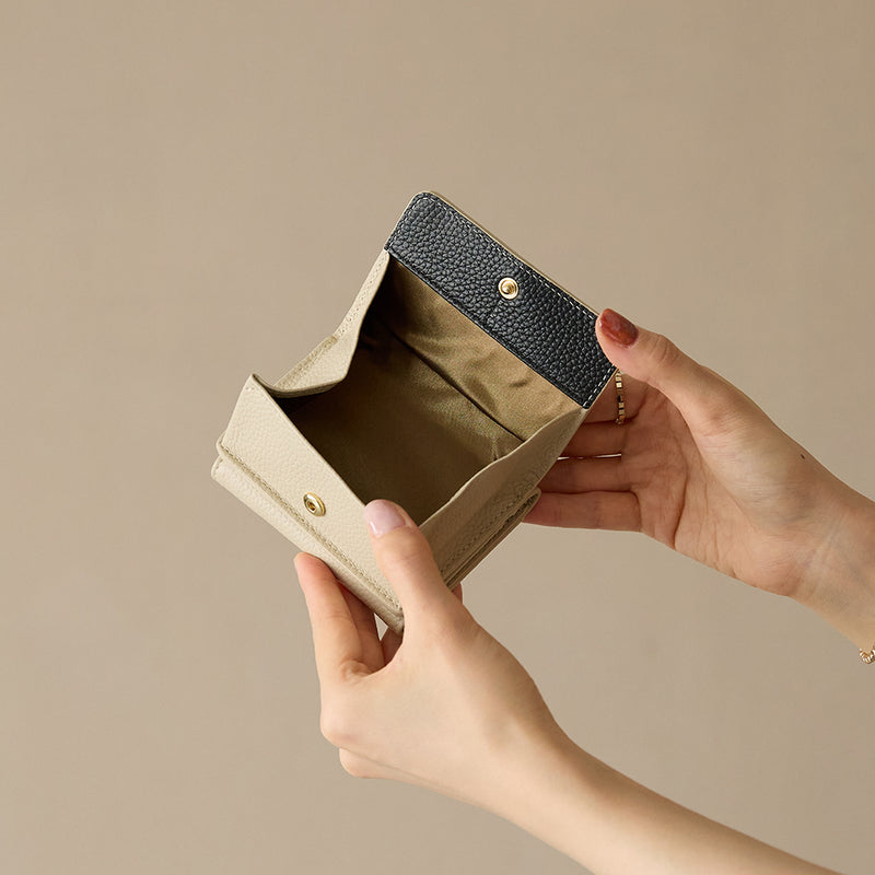 《予約商品》HASHIBAMI 【Ha-2509-606 スモールフラワー ミニウォレット】エクリュ